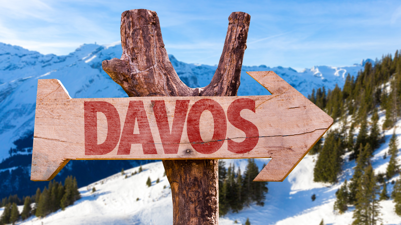 Skilt til Davos